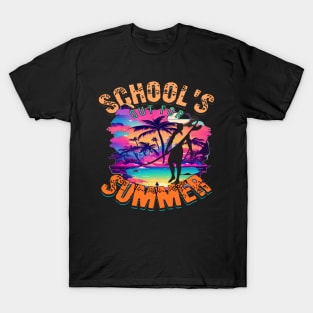 Out For Summer, Hello Summer Funny Surfer Riding Surf Surfing Lover Gifts T-Shirt